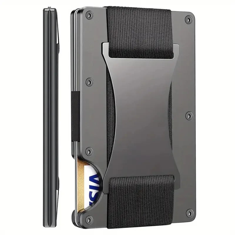 Slim RFID Pop-Up Aluminum Card Holder Wallet Men Women Travel Credit ID Case