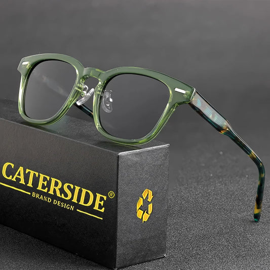 CATERSIDE Retro Square Polarized Sunglasses Men TR90 Frame High Quality Sun Glasses for Women Driving Fishing Party Eyewear