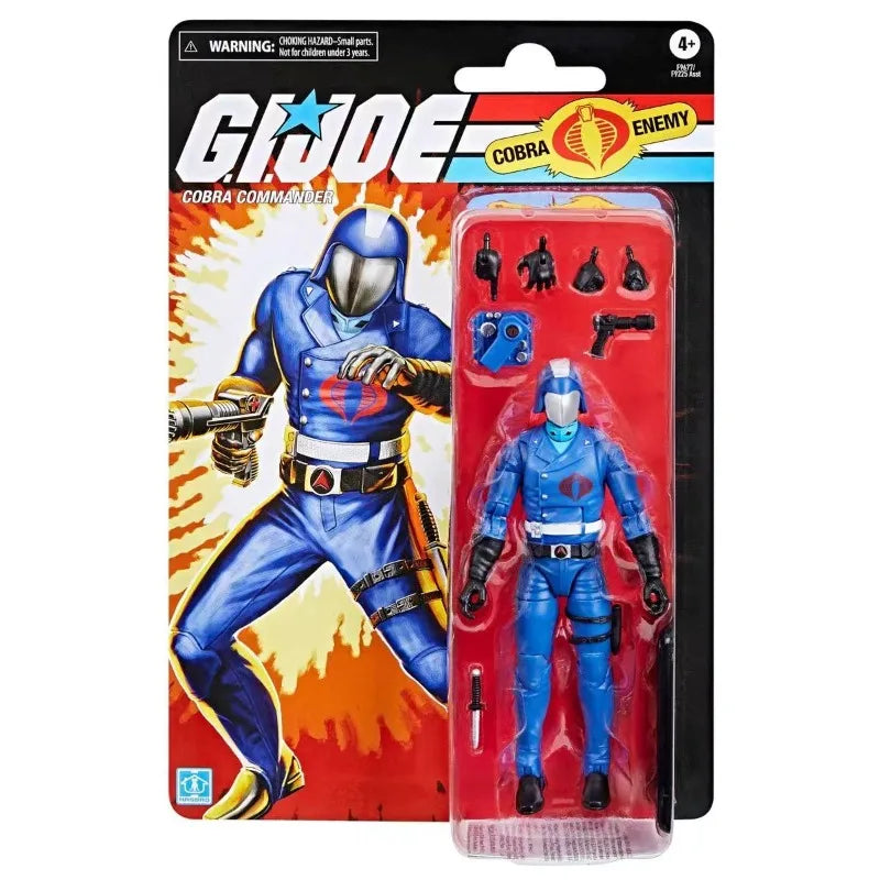 Original Hasbro G.I. Joe Classified Series Retro Cardback Cobra Commander Action Figure Collection Toys Ornaments
