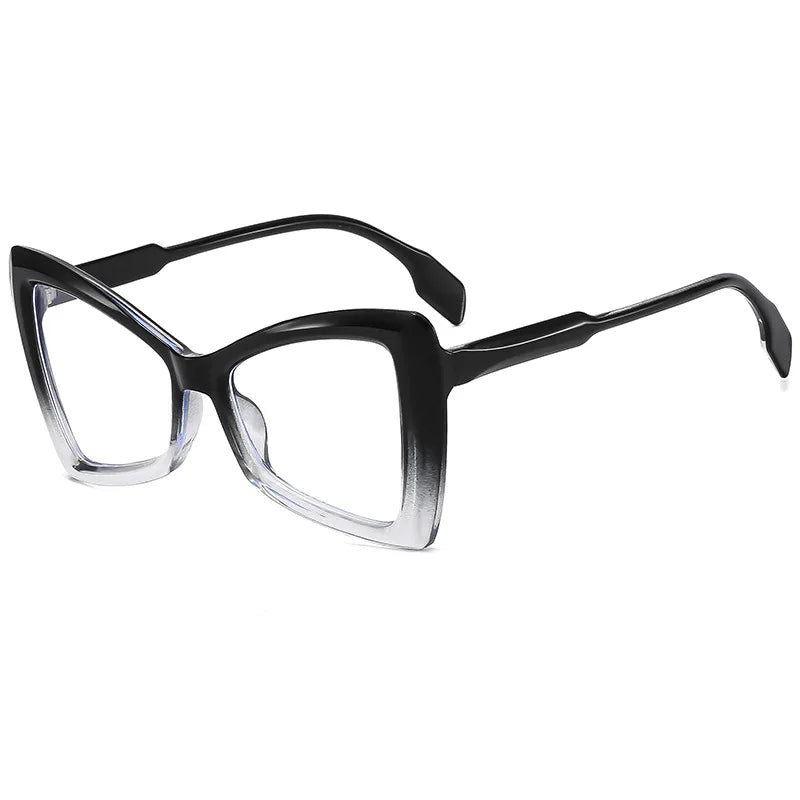 JNPCXI Cat Eye Fashion Trend Retro Butterfly PC Frame Colorful Optical Eyewear Blue Light Blocking Glasses for Reading Eyewear