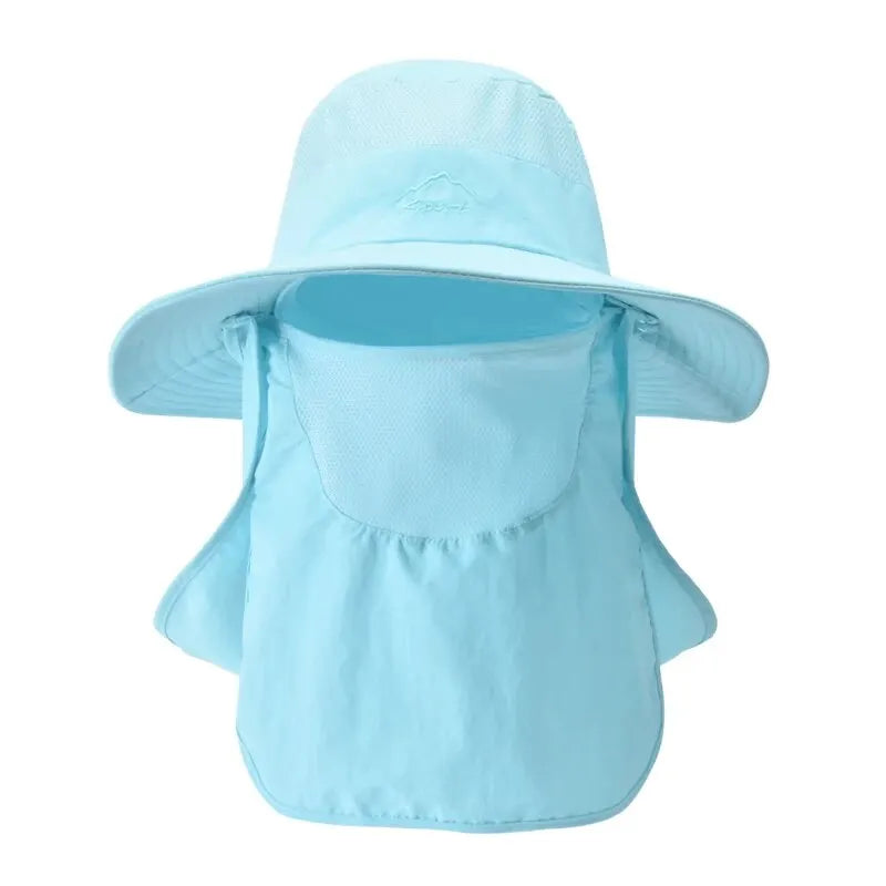 Xinbaoguan 100% Nylon 9073 Summer Outdoor Quick Drying Sunscreen Fisherman Hat Male Breathable Sunshade Face Covering Hat Female