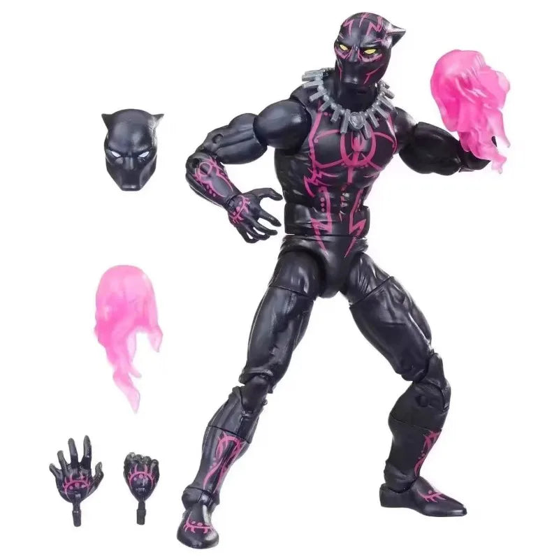 Original Hasbro Marvel Legends Series Black Panther Anime Figure Model Toys Gift