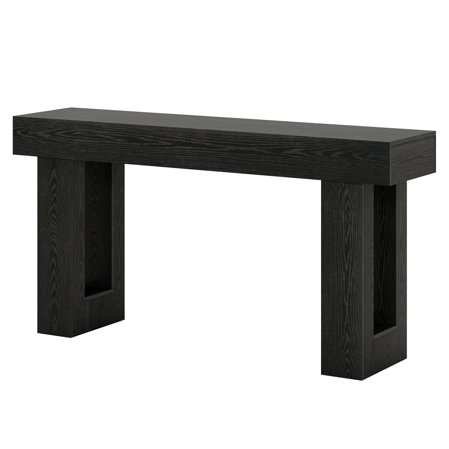 Tribesigns 63" Long Console Table, Farmhouse Wooden Sofa Table Behind The Couch