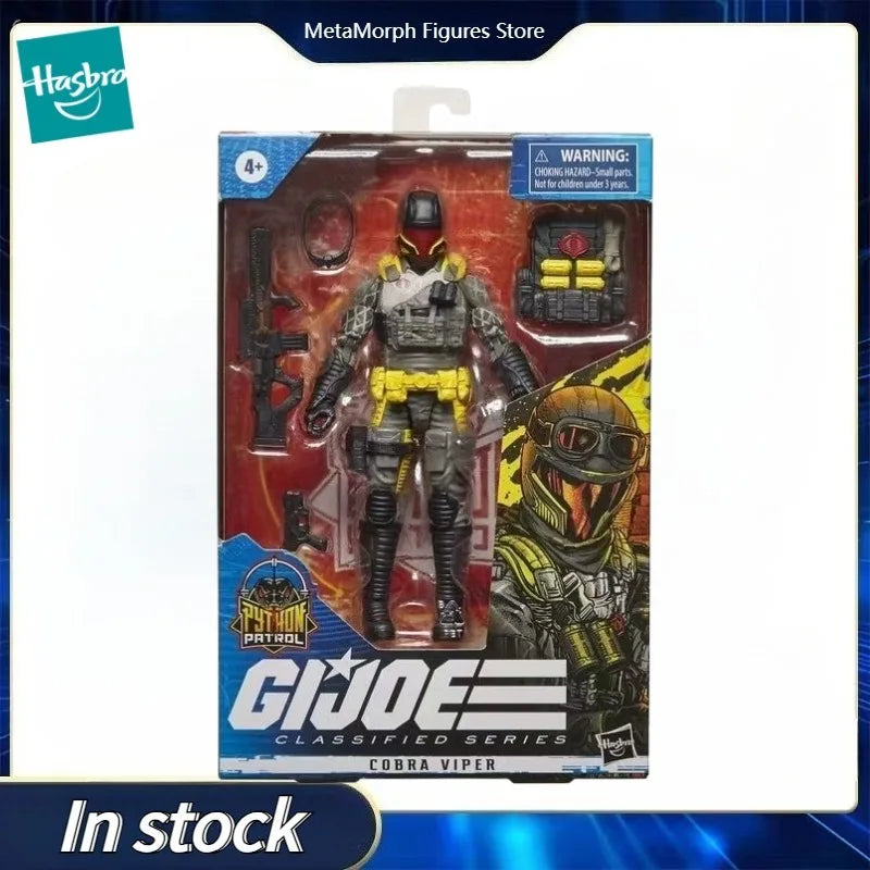 Original Hasbro G.I. Joe Classified Series Python Patrol Cobra Viper Action Figure Model Toys Collection