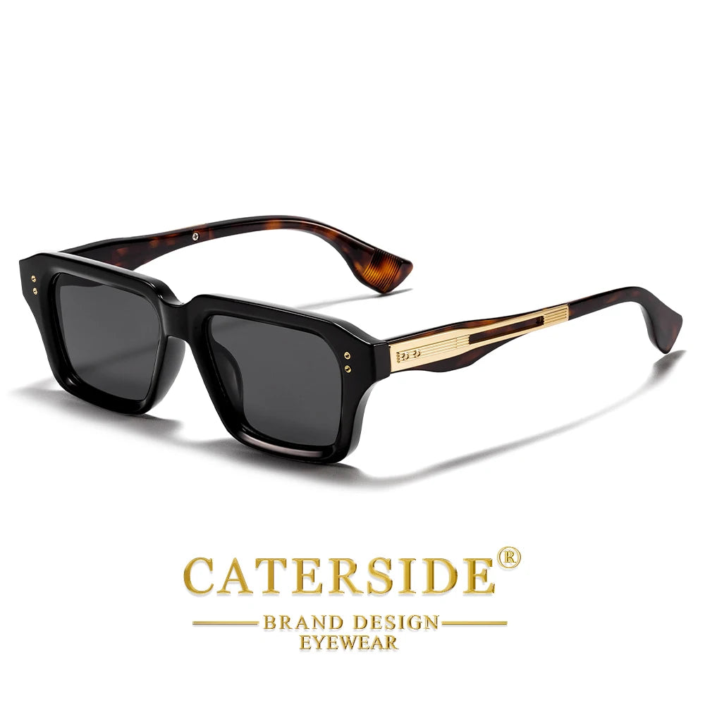 CATERSIDE New Men's Sunglasses Fashion Brand Design Hip Hop Style Sun Glasses Modern Women's Party Travel Outdoor Glasses UV400