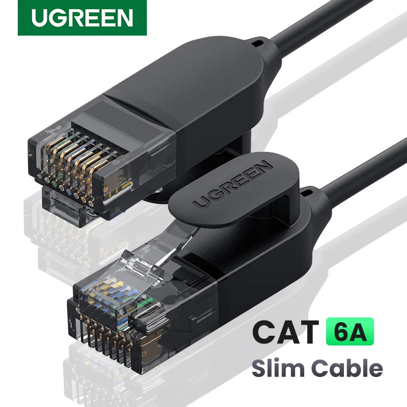 Ethernet Cable Cat 6A 10Gbps Network Cable 4Twisted Pair Patch Cord Internet UTP