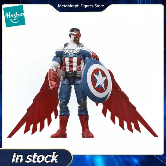 Original Hasbro Marvel Legends Series Captain America Anime Figure Collection Toys Models