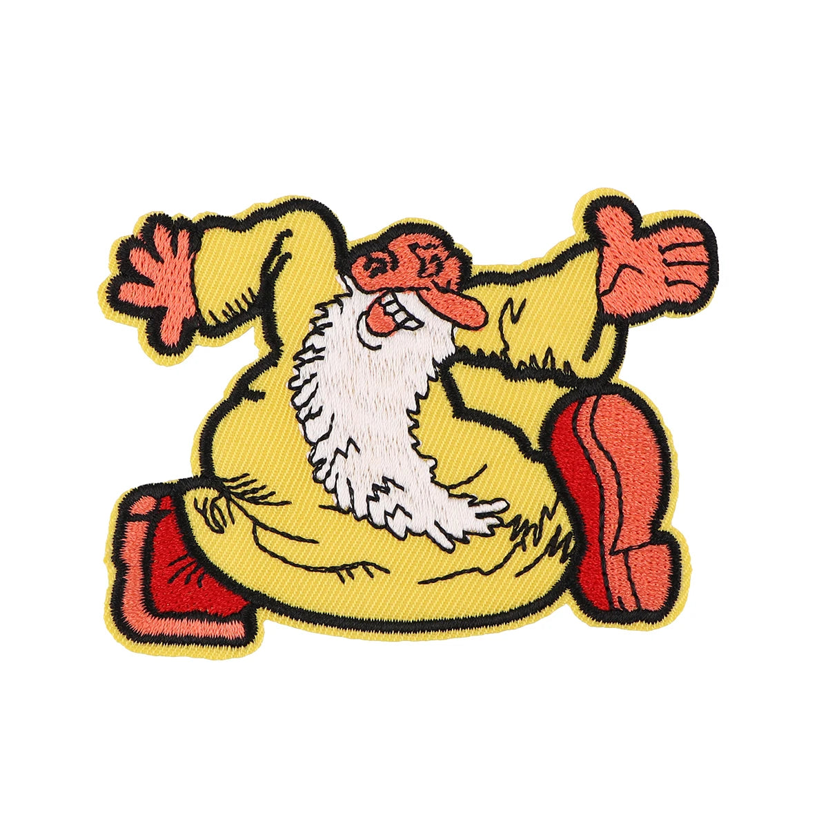 Old Man Embroidered Patches on Clothes Stickers DIY Ironing Appliques Patches for Clothing Jacket Jeans Fashion Stripes