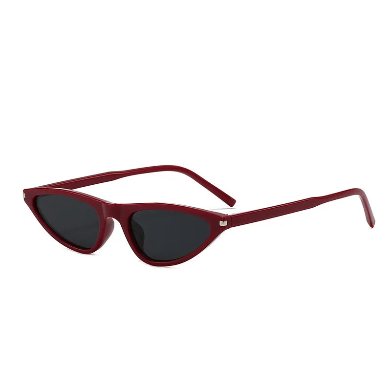 JNPCXI Y2K Punk Sexy Cat Eye Sunglasses Women Luxury Fashion Small Frame Triangle Sun Glasses Vintage Outdoor Shades UV400