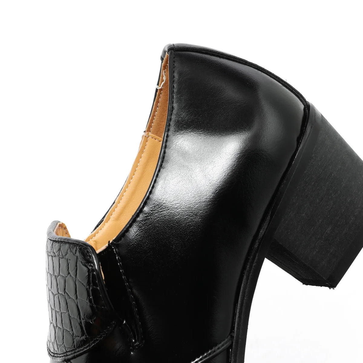 High Heeled Casual Business Leathers Shoes Men Classic Wedding Formal Social Shoes Men Retro Men's Dress Shoes