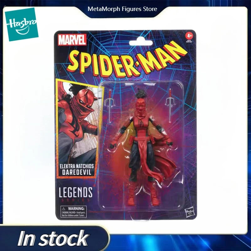 Original Hasbro Marvel Legends Series SPIDER-MAN ELEKTRA NATCHIOS DAREDEVIL Anime Figure Toy Collection Model