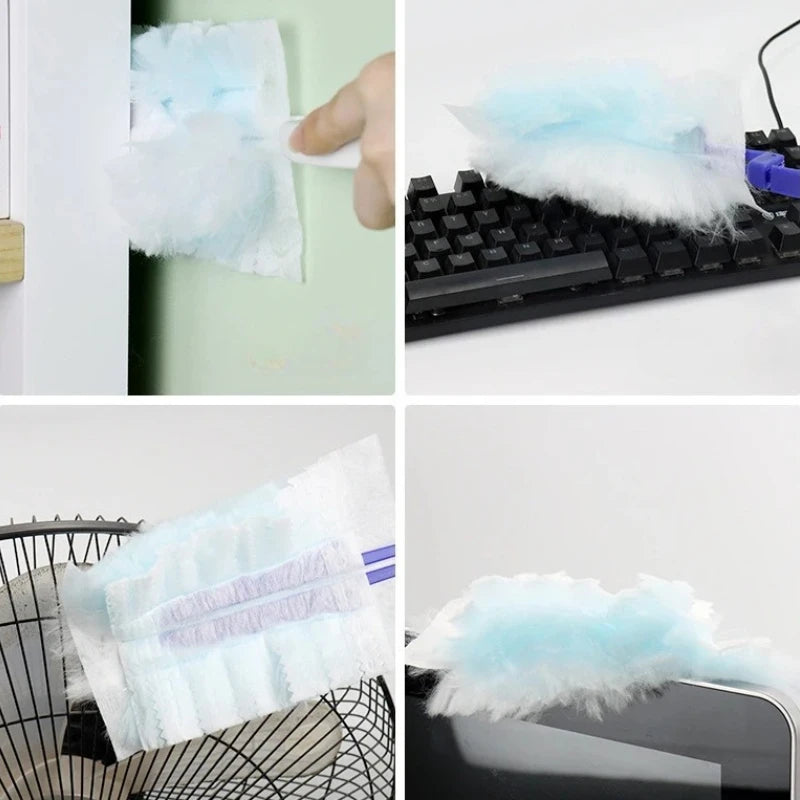 Electrostatic Dust Duster, Disposable Replacement Duster Cloth - Easy Dust Removal in Electronic Products,Furniture,Ceiling Fans
