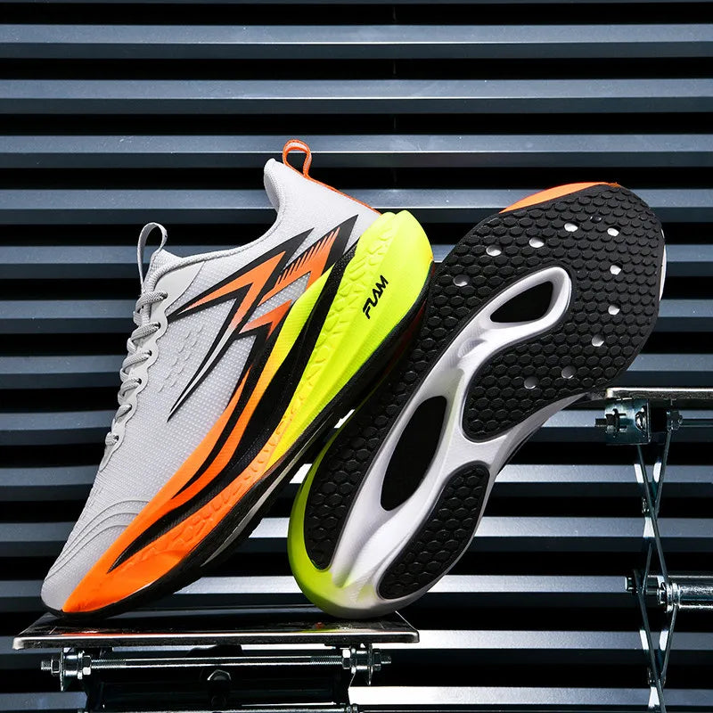 Men Running Shoes Speciality Marathon Sports Shoes Breathable Lightweight Carbon Board Women's Trend Athletic Sneakers Women