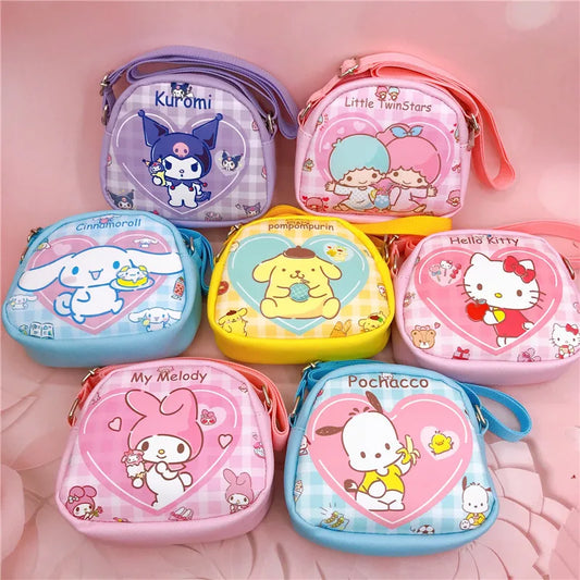 Crossbody Bag Sanrio Shoulder Bags Cute Cartoon Backpacks  Cinnamorol Girl Pouch