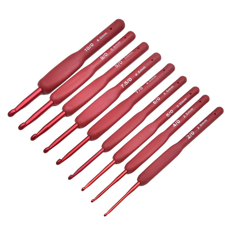 Comfort Crochet Set, Thick Grip, Ergonomic Soft Handle Hooks Set with Various Sizes-Perfect for DIY Knitting Crocheting Supplies