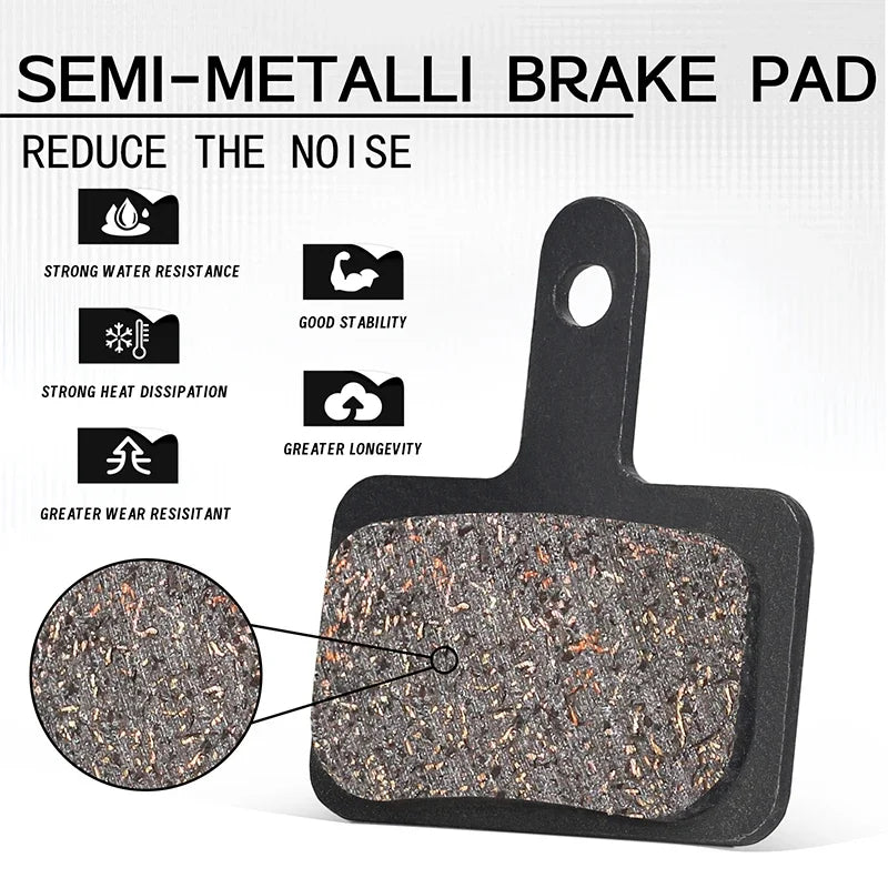 BUCKLOS Semimetallic Brake Pads Bicycle Disc Brake Pads for Shimano B01S/B03S/B05S-RX Road Bike Hydraulic Brake Pad MTB Parts
