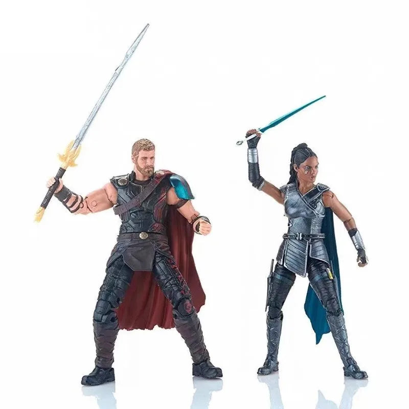 Original Hasbro Marvel Legends Series Thor & Valkyrie Anime Figure Toy Collection Gift