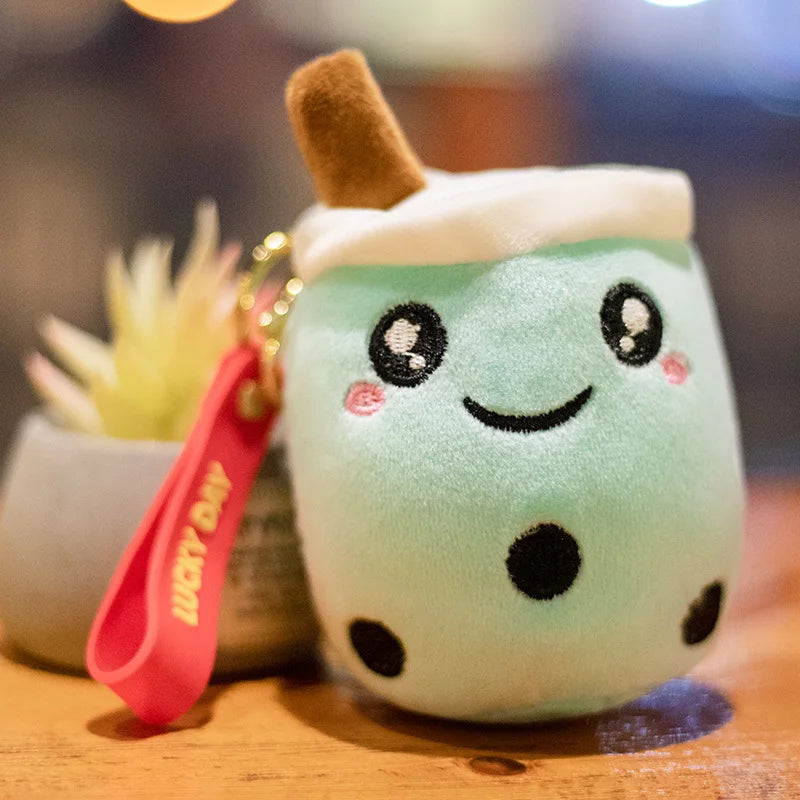 10CM Cute Small Mushroom Plush Toy Creative Stuffed Pendant Doll Red Mushroom Keychain For Kids Girls Holiday Gifts