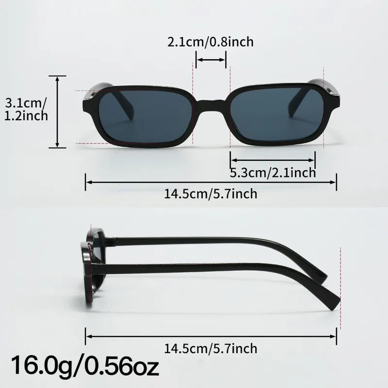 5pcs Fashionable and Trendy Compact Sunglasses Fashionable Unisex Sunglasses Casual and Retro Style Suitable for Daily Wear