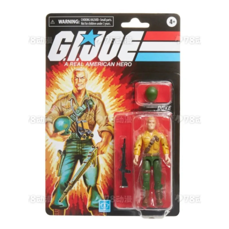 Original Hasbro G.I. Joe Classified Series Retro Collection Duke Vs. Cobra Commander Anime Figures Toys Models Collection