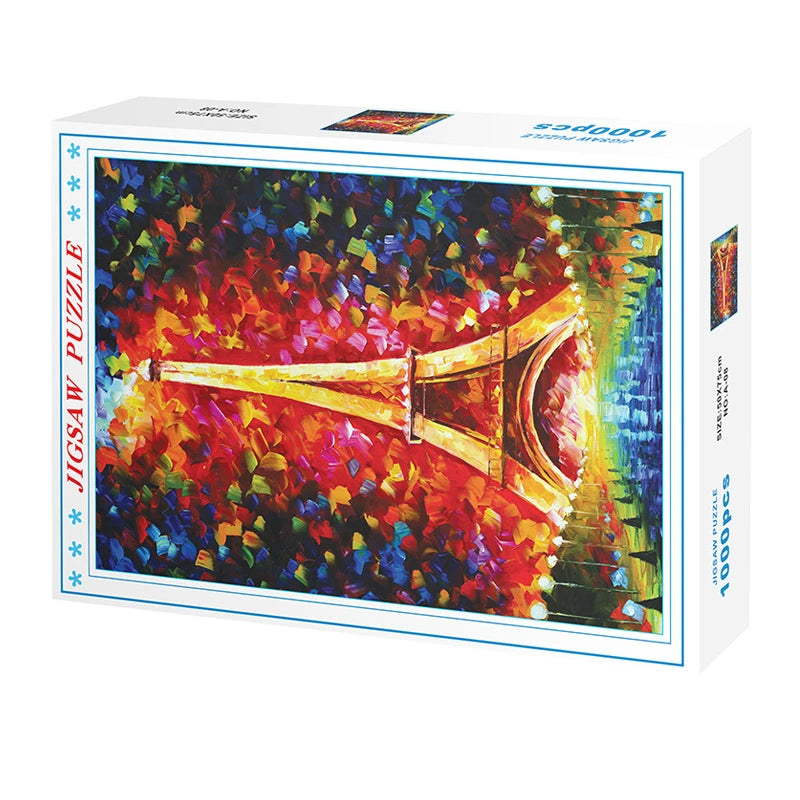 75*50cm 1000PCS Paper Jigsaw Puzzle Landscape Famous Painting Puzzle Character Series Series Home Decaoration Gift