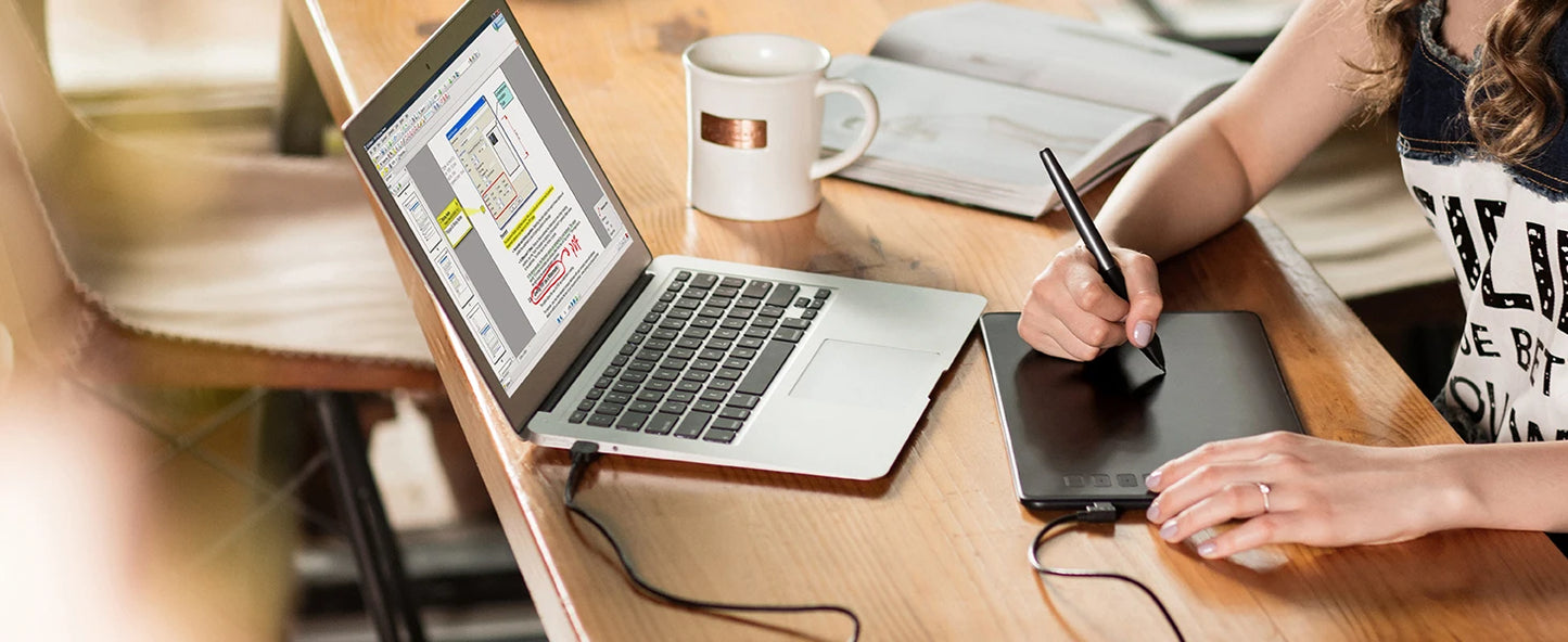 H950P Ultrathin Graphic Digital Tablets Pro-Drawing Pen, Battery-Free Stylus