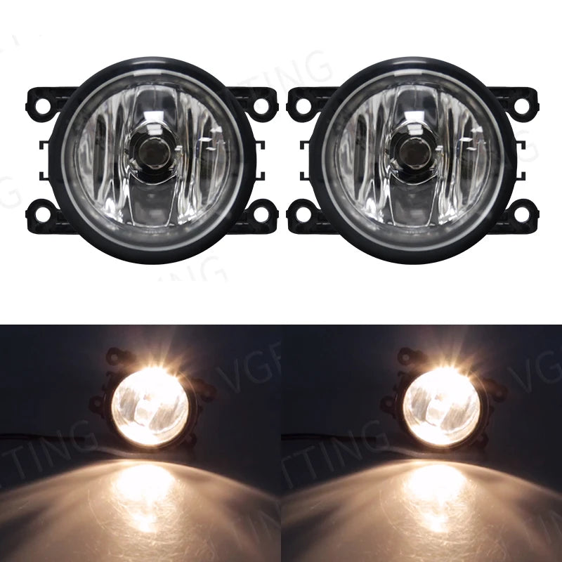 LED Fog Light For Citroen Ford Honda Suzuki Isuzu Mitsubishi Renault Auto Car Fog Lamp 8000LM 30W White Yellow 12V Waterproof