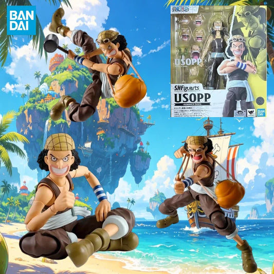 【IN STOCK】Original Bandai S.H.Figuarts One Piece Usopp 14cm Action Figure PVC ABS Collectible Model Toy Gift