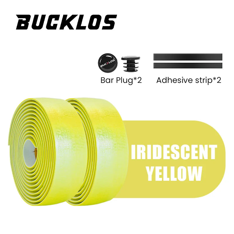 BUCKLOS  Ultralight Bicycle Handlebar Tape Anti-slip PU Wear-resistant Road Bike Bar Wrap Belts Soft EVA Cycling Handle Tapes