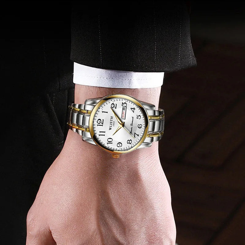 Luxury Women Watch Quartz Watch Digital Wristwatch Waterproof Calendar Luminous Watch Fashion Business Light Man Clock Watches