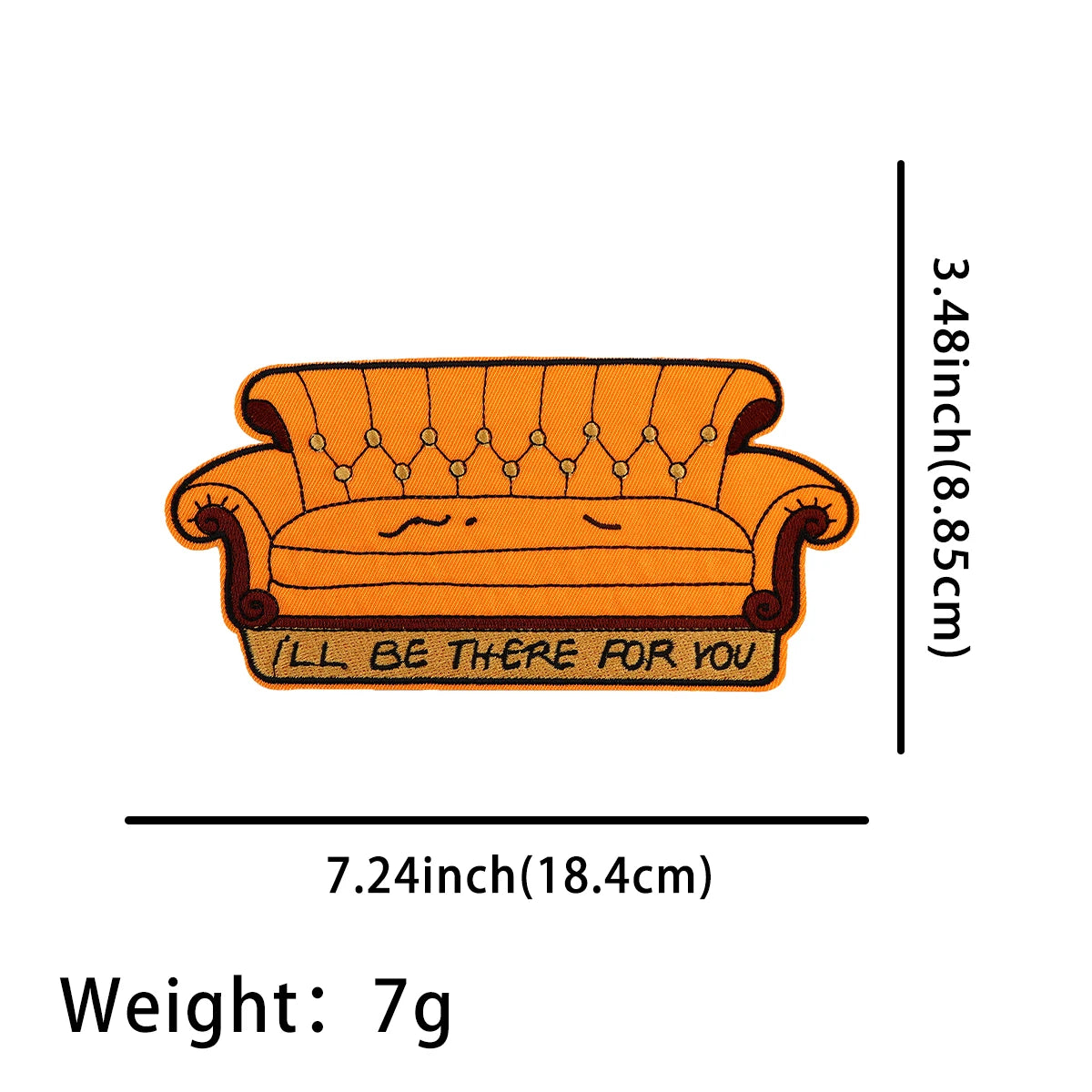 Friends TV SHOW Patch Turkey Embroidered Patches For Clothing DIY Iron on Patches For Clothes Cartoon Patch Stickers