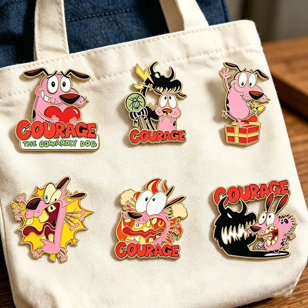6pc Enamel Pins Metal Lapel Brooch Badges for Backpacks Fashion Jewelry Accessory Gifts