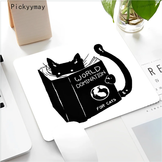 Funny Black Cat Mouse pad PC Desk Mat Table Big Mouse Pad PC Non-slip Rug z22