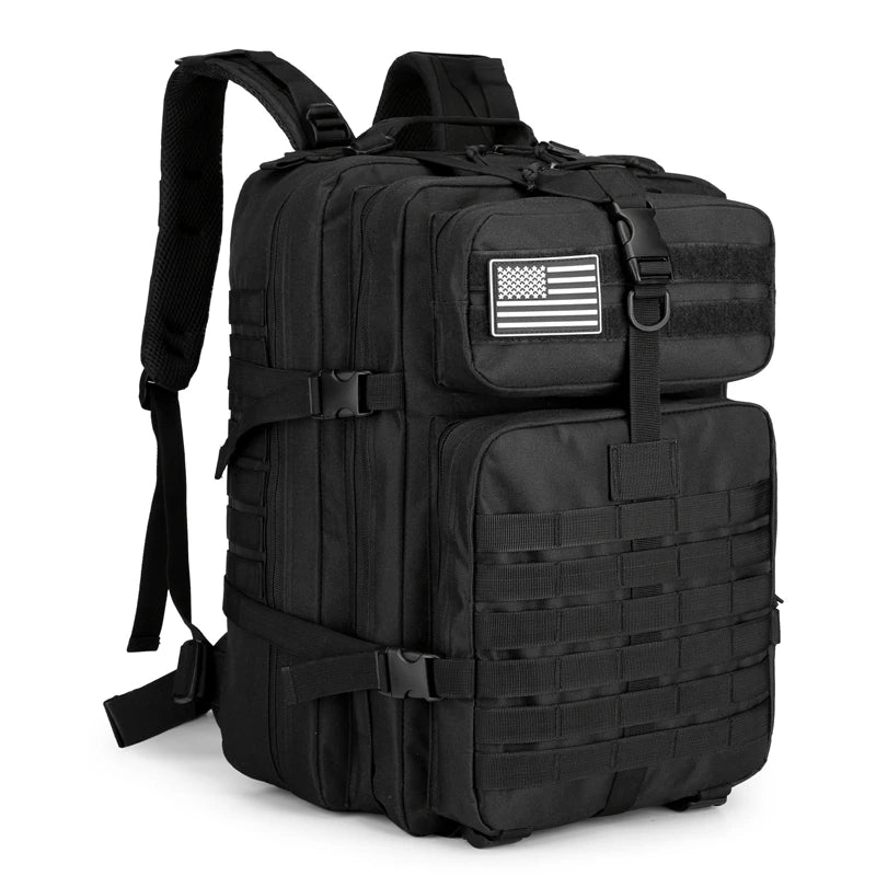 Hiking Backpack-Adjustable Shoulder Straps, Zipper Closure, Travel Hike Backpack