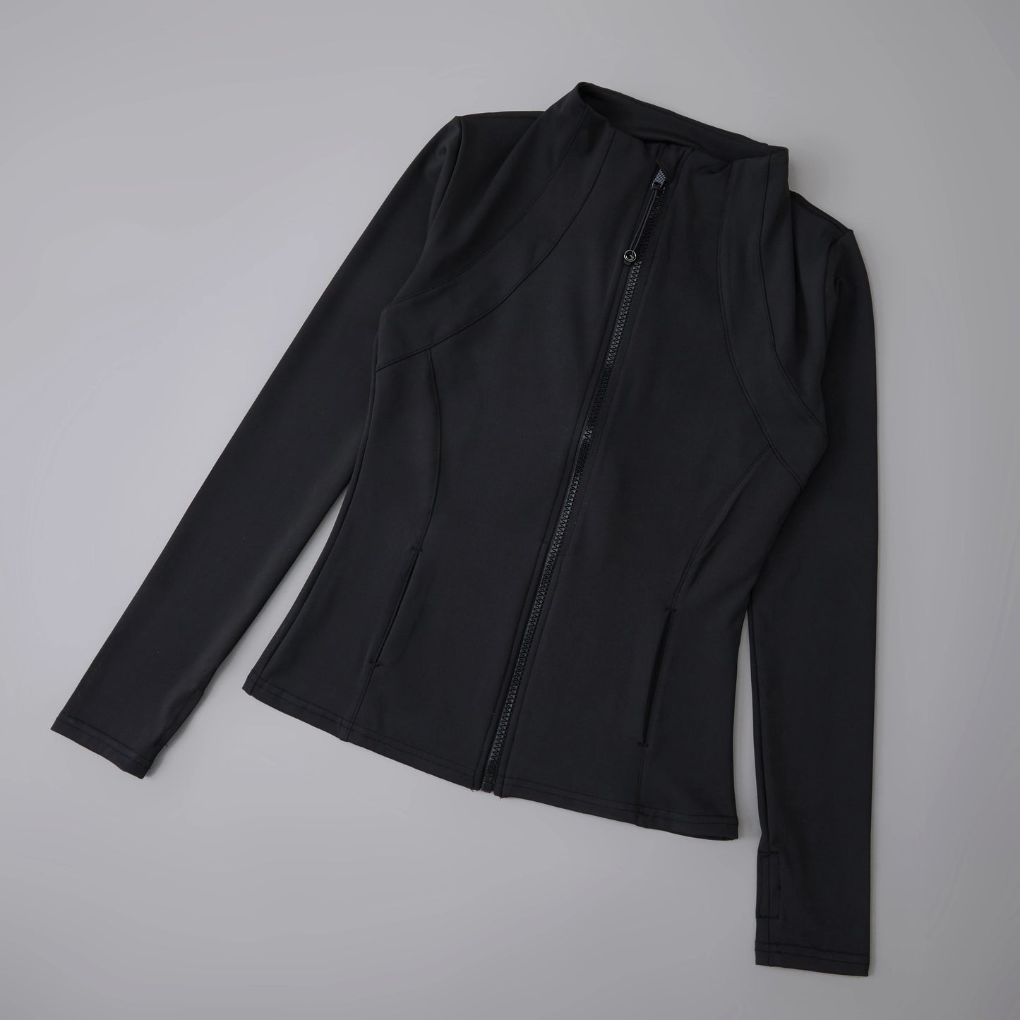 Long Sleeve sport fitness yoga clothing womens fitness crop top coat outfits for women slim yoga jackets zipper sport jacket