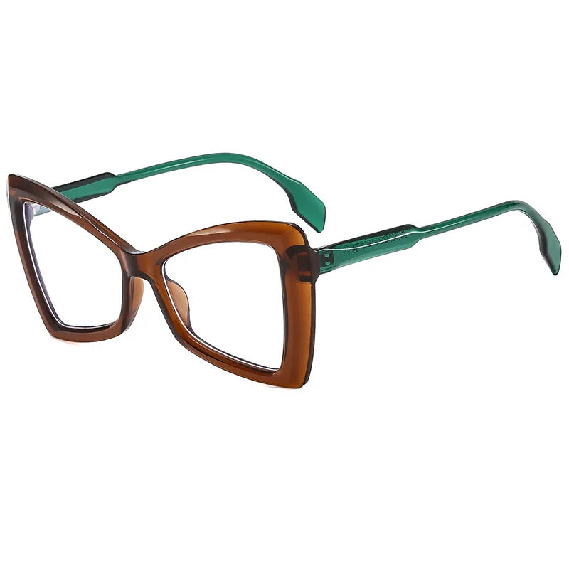 JNPCXI Cat Eye Fashion Trend Retro Butterfly PC Frame Colorful Optical Eyewear Blue Light Blocking Glasses for Reading Eyewear