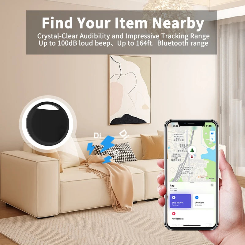 4 pcs Anti-lose Tracker for Apple Airtag via Find My Bluetooth GPS Tracker