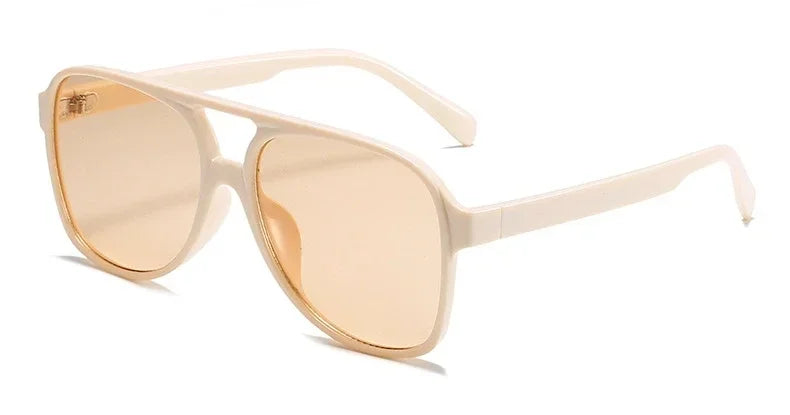 JNPCXI Double Bridge Classic Pilot Sunglasses Women Retro Vintage Sun Shades Glasses Unisex Driving Eyewear