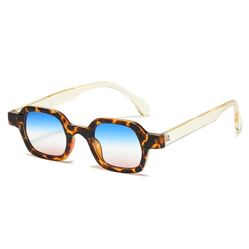 JNPCXI Fashion Small Polygon Square Women Sunglasses Retro Gradient Men Shades UV400 Sun Glasses