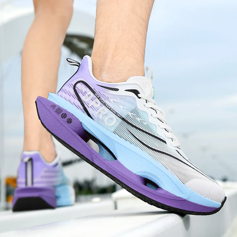 Men Running Shoes Carbon Board Marathon Speciality Sports Casual Men's Sneakers Breathable Women's Comfortable Athletic Sneakers