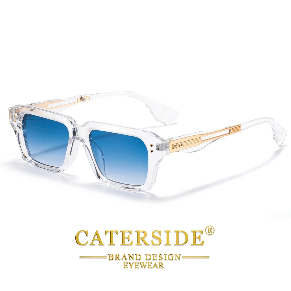 CATERSIDE New Men's Sunglasses Fashion Brand Design Hip Hop Style Sun Glasses Modern Women's Party Travel Outdoor Glasses UV400