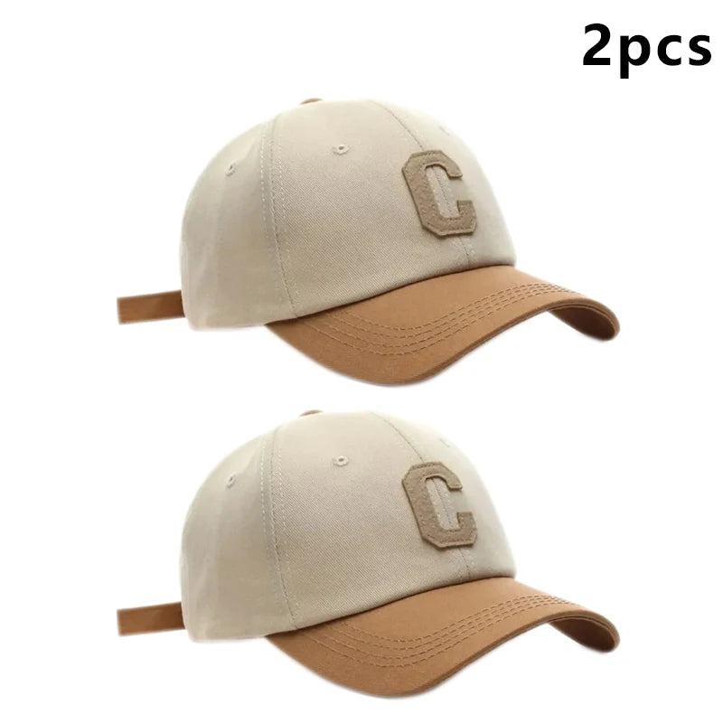 Baseball Cap Hat Fashion Letter C Patch Hat Summer Sun Visors Caps Season Hats