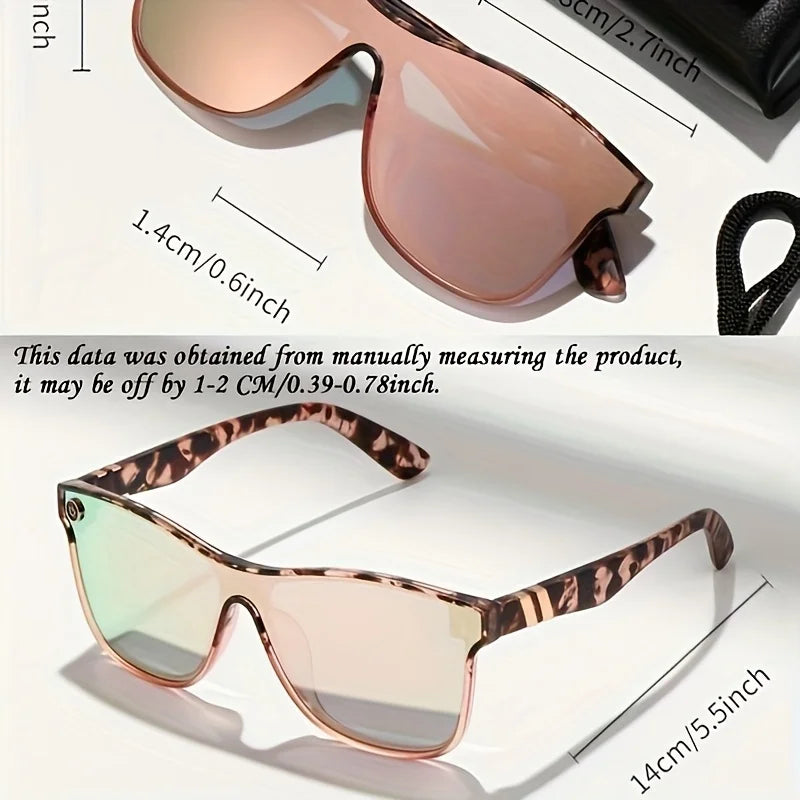 Fashion Glasses for Outdoor Activities Flat Top Glasses for Women Sun Protection Glasses