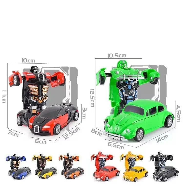 Shape-shifting AutoRobot Car Toy inertial impact one-button puzzle collision M30