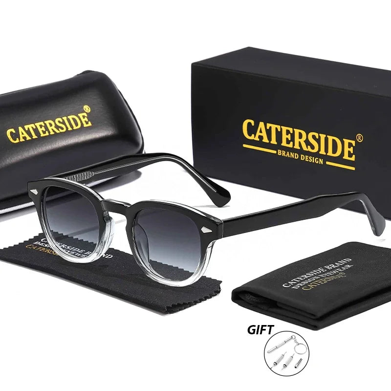 CATERSIDE Retro Small Frame Men's Prescription Sunglasses Punk Brand Design Sun Glasses Women's Party Travel Optical Eyeglasses