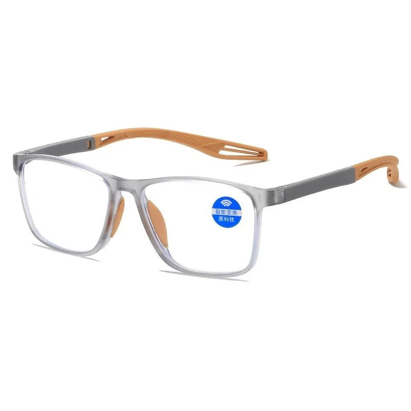 Reading EyeGlasses for Men TR90 Anti Blue Glasses Computer Reading Glasses with Grade +1.0 - +4.0