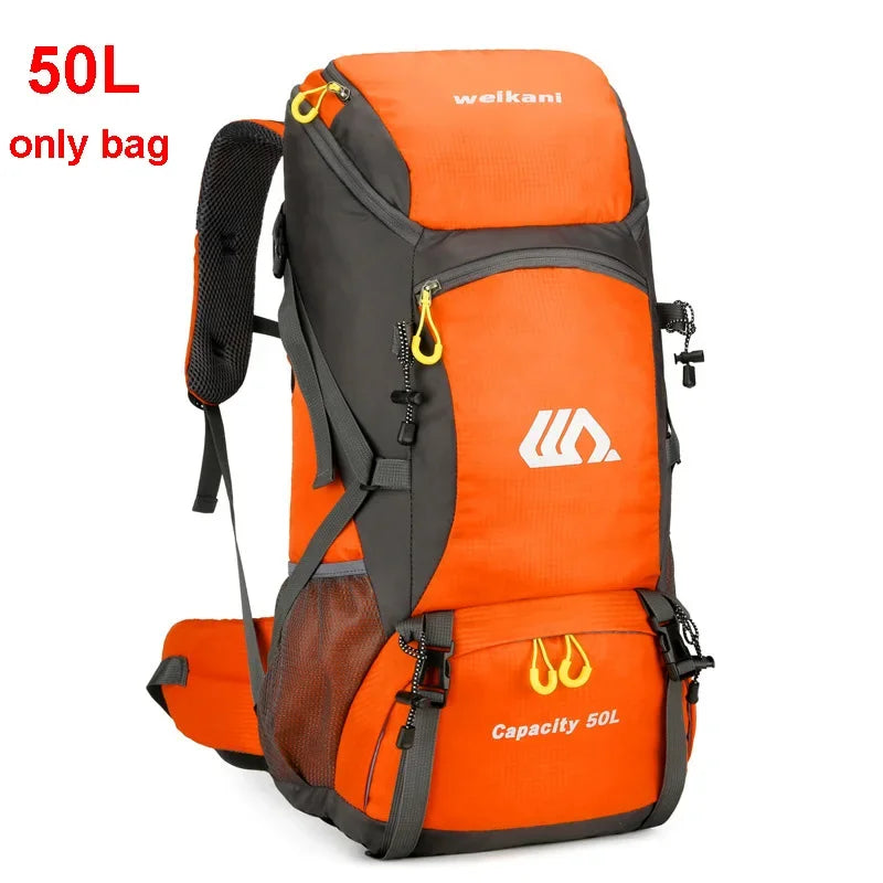 50L Travel Backpack Camping Large Waterproof Outdoor Mountaineering Sports Bags