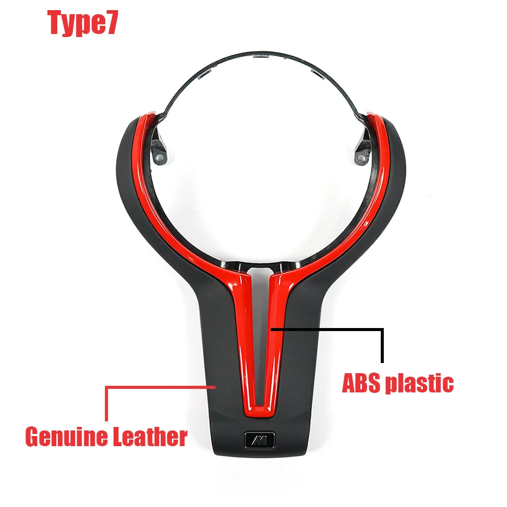 Carbon fiber steering wheel trim cover For BMW F20 F22 F30 F31 F32 F33 F36 F10 F18 F06 F01 F12 F13 F15 F16 F25 F26 F80 F87 F82