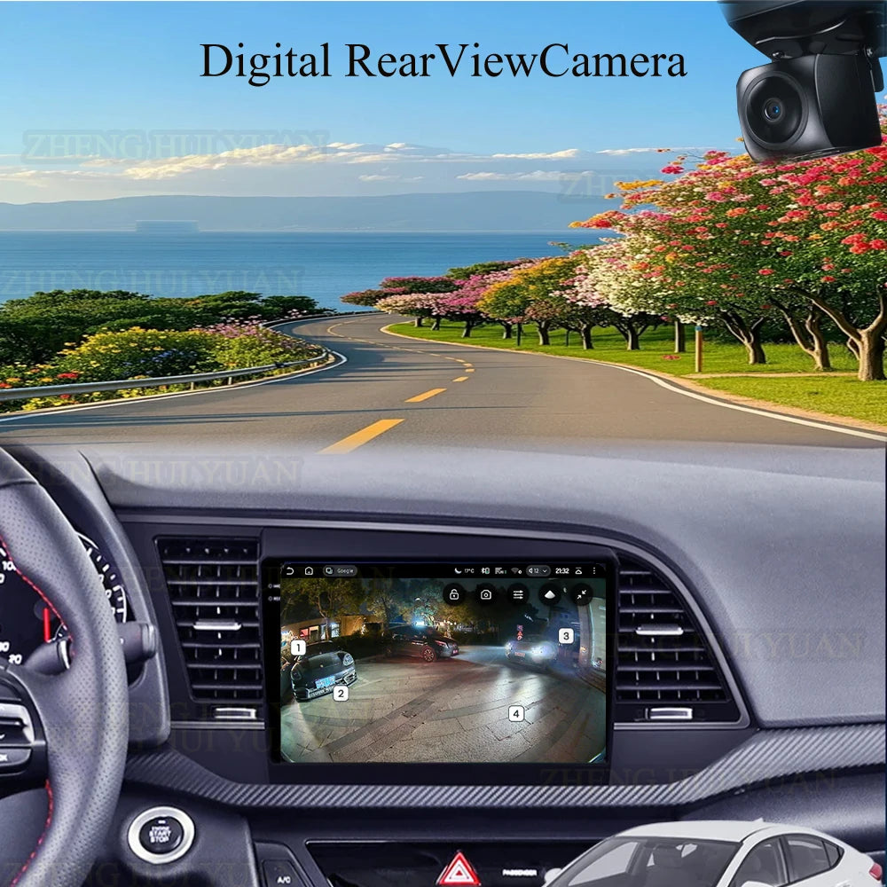 Android 16 Car Radio For Hyundai Elantra 6 2015 2016 2017 2018 Qualcomm Multimidia Video Player GPS Navigaion Split Screen DPS