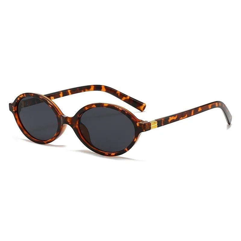 Retro Oval Small Frame Fashionable Glasses Fashionable High-end Casual Daily Fashionable Glassessuitable for Daily Wear